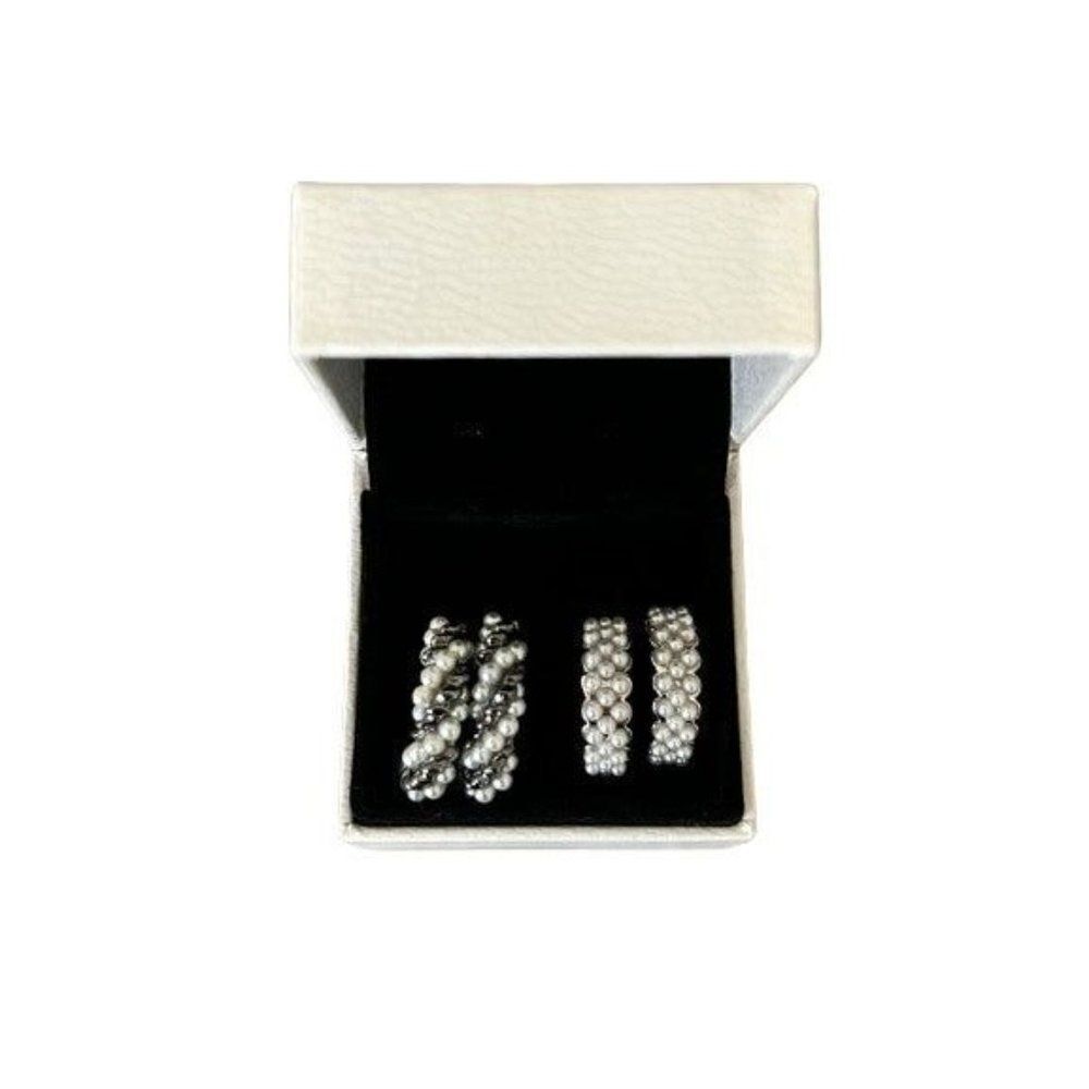 2 Pairs Of Beaded Earrings